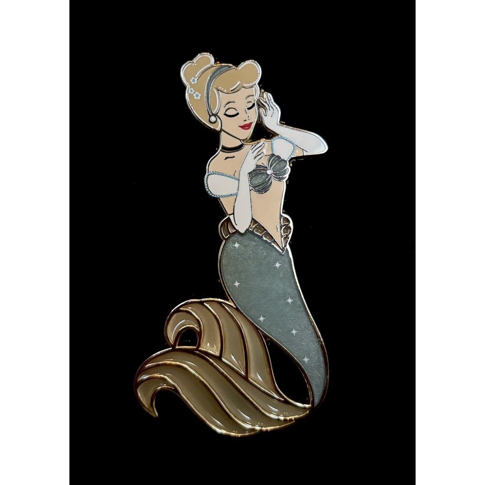 Cinderella “Pin Paladin” Mermaid/Siren Fantasy Pin (Stained Glass Tail) LE 50